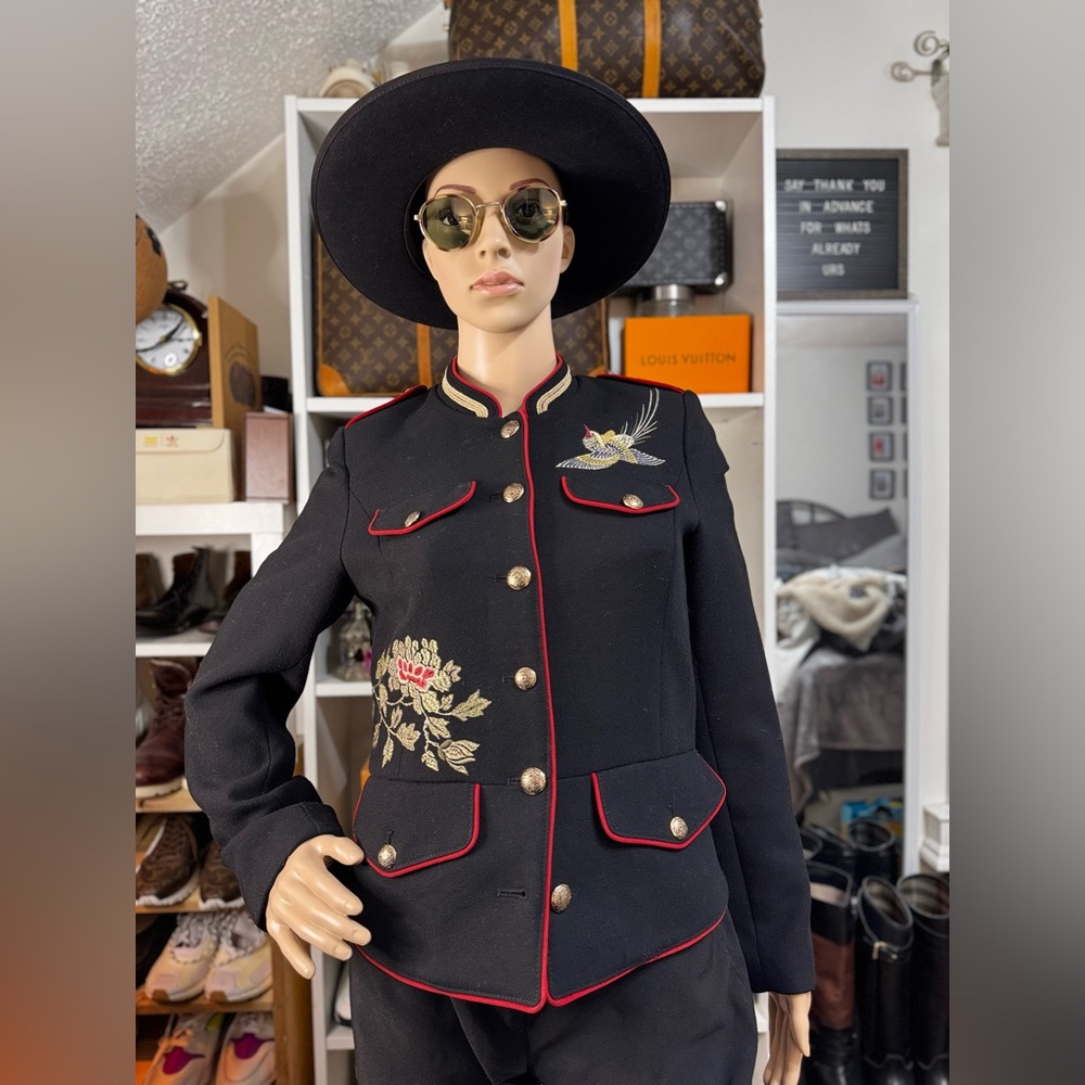 Black Military Jacket - Traufaluc Outerwear